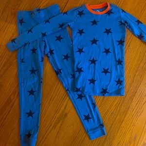 Primary Organic Cotton Snug Fit Pajamas Blue Stars